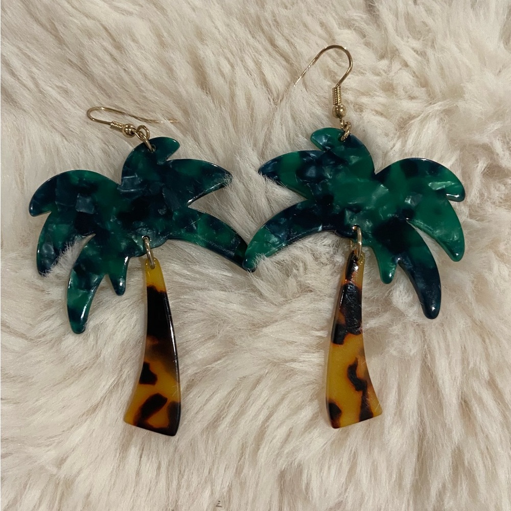Palm tree earrings
